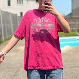 Pink Harley Davidson tee
